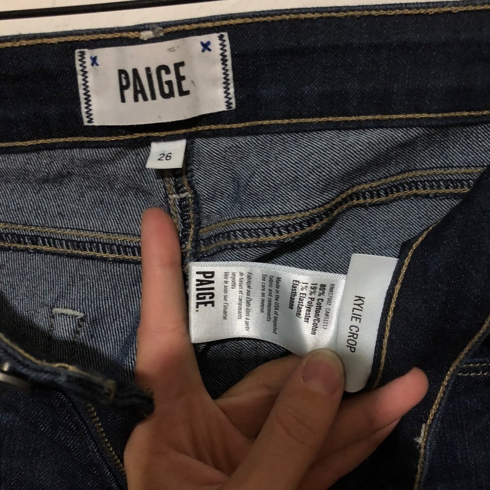 Paige Kylie Crop Jeans in Deep Purple Wash Size 26 - Picture 5 of 7